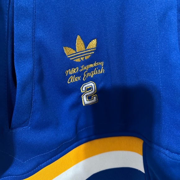 DENVER NUGGETS Jacket Adult M ALEX ENGLISH ADIDAS NBA Legendary #2 Basketball - Picture 3 of 9